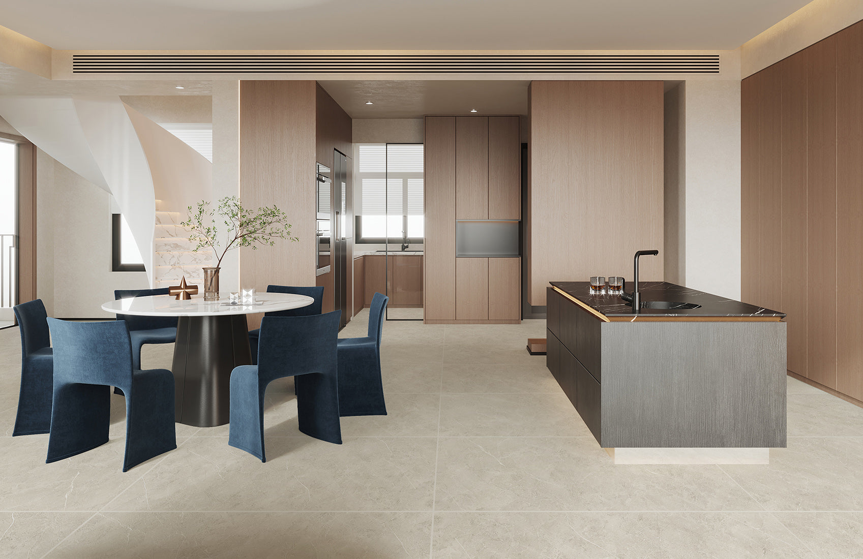 PORCELANATO 60X120 BEIGE LEATHER