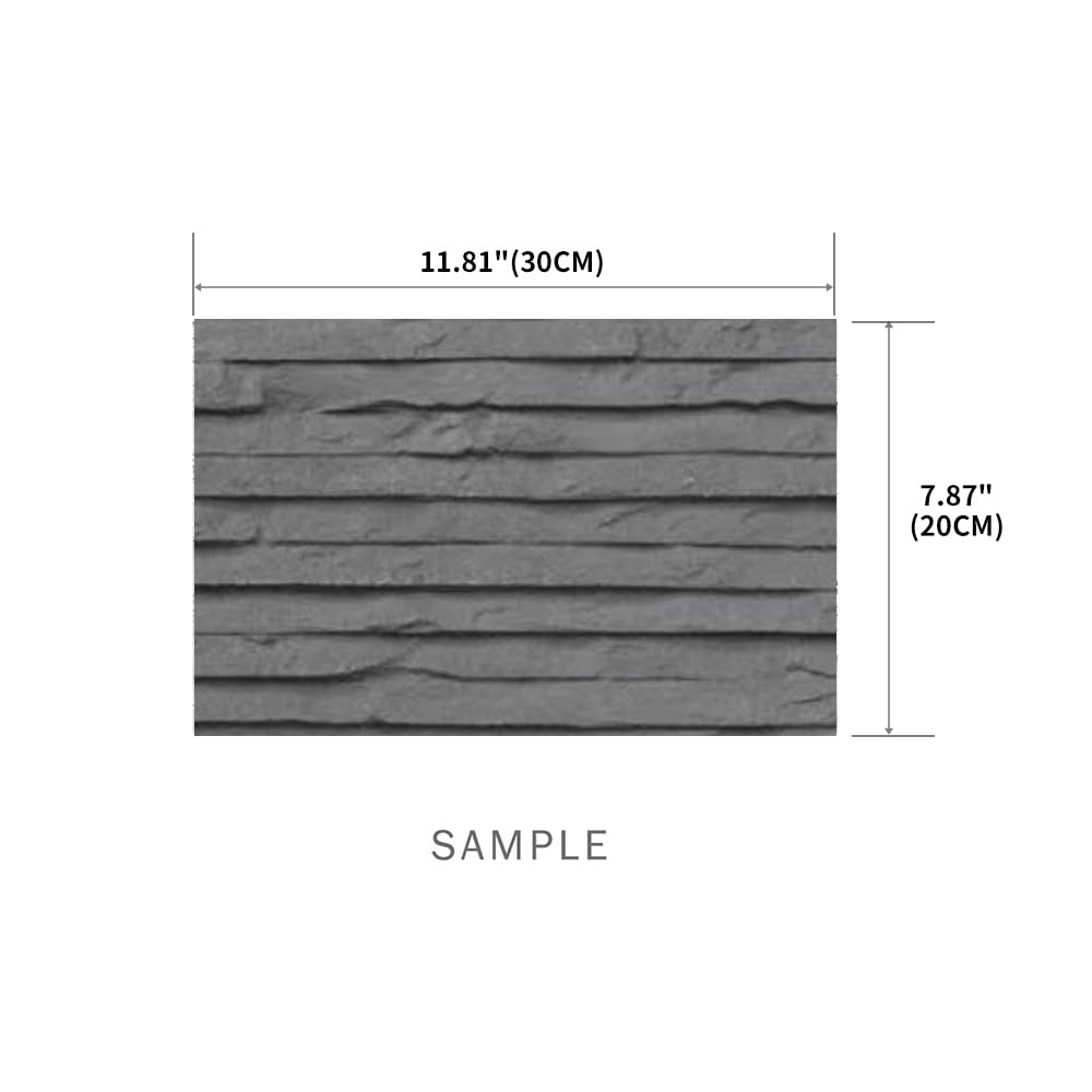 3D Stone Wall Panels Soft Textured Concrete Exterior Wall Tile for Home Décor，Hotel Lobbies, mall facades, Feature Walls(Sample，20 * 30 cm)