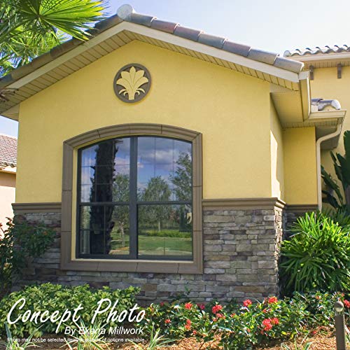 Ekena Millwork 49"W x 24 1/2"H x 1 1/4"D Castle Rock Stacked Stone, StoneWall Faux Stone Siding Panel, Slate Gray