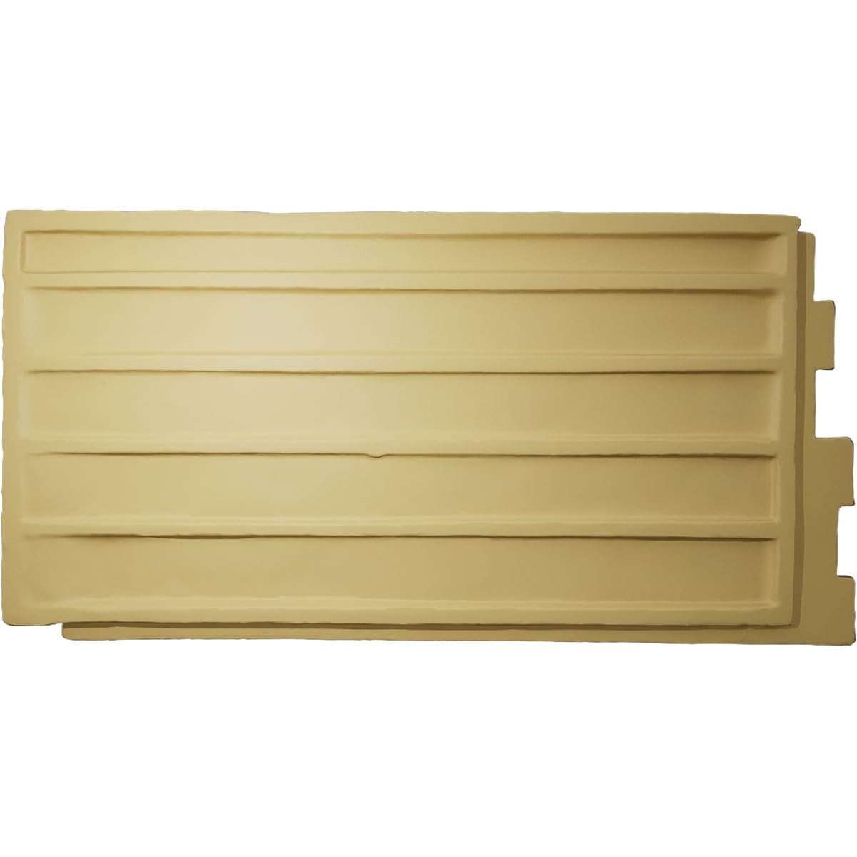 Ekena Millwork 48 5/8"W x 24 3/4"H x 1 1/4"D Cascade Stacked Stone, StoneWall Faux Stone Siding Panel, Smokey Ridge