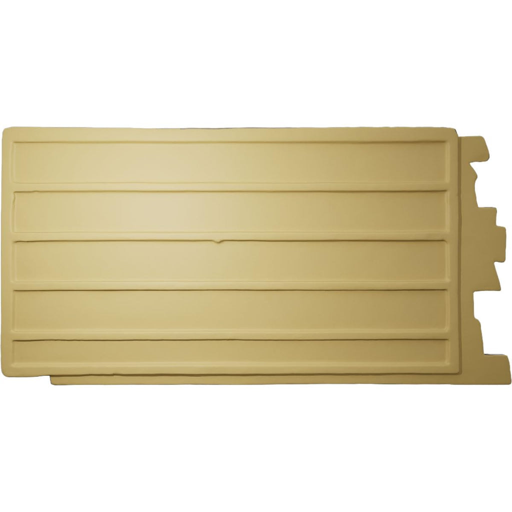 Ekena Millwork 49"W x 25 1/2"H x 1 1/4"D Acadia Ledge Stacked Stone, StoneWall Faux Stone Siding Panel, Sandstone