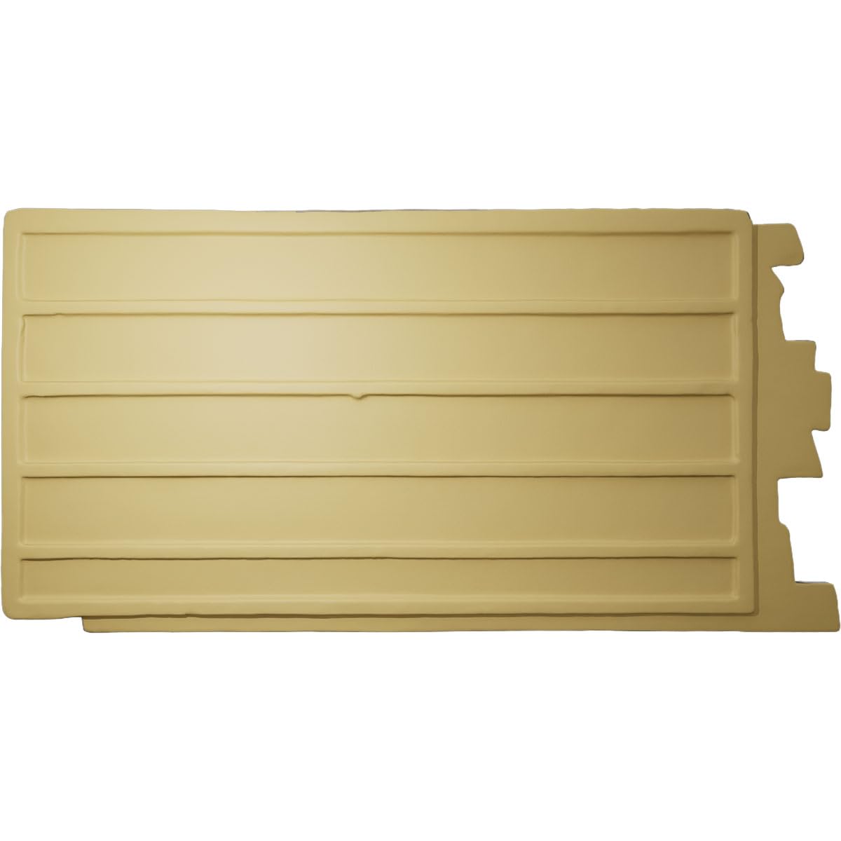 Ekena Millwork 49"W x 25 1/2"H x 1 1/4"D Acadia Ledge Stacked Stone, StoneWall Faux Stone Siding Panel, Sandstone