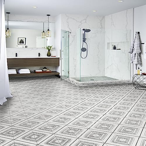 MSI Tessa 8 in. x 8 in. Encaustic Matte Porcelain Floor Tile and Wall Tile for Bathroom, Kitchen Backsplash, Accent Wall Tile, and Shower Wall Tile