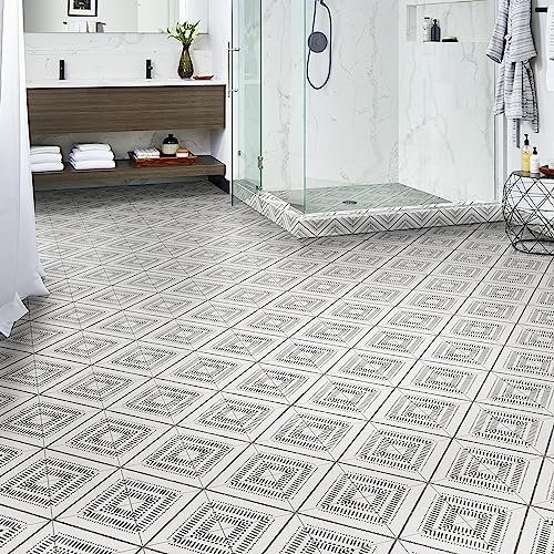 MSI Tessa 8 in. x 8 in. Encaustic Matte Porcelain Floor Tile and Wall Tile for Bathroom, Kitchen Backsplash, Accent Wall Tile, and Shower Wall Tile