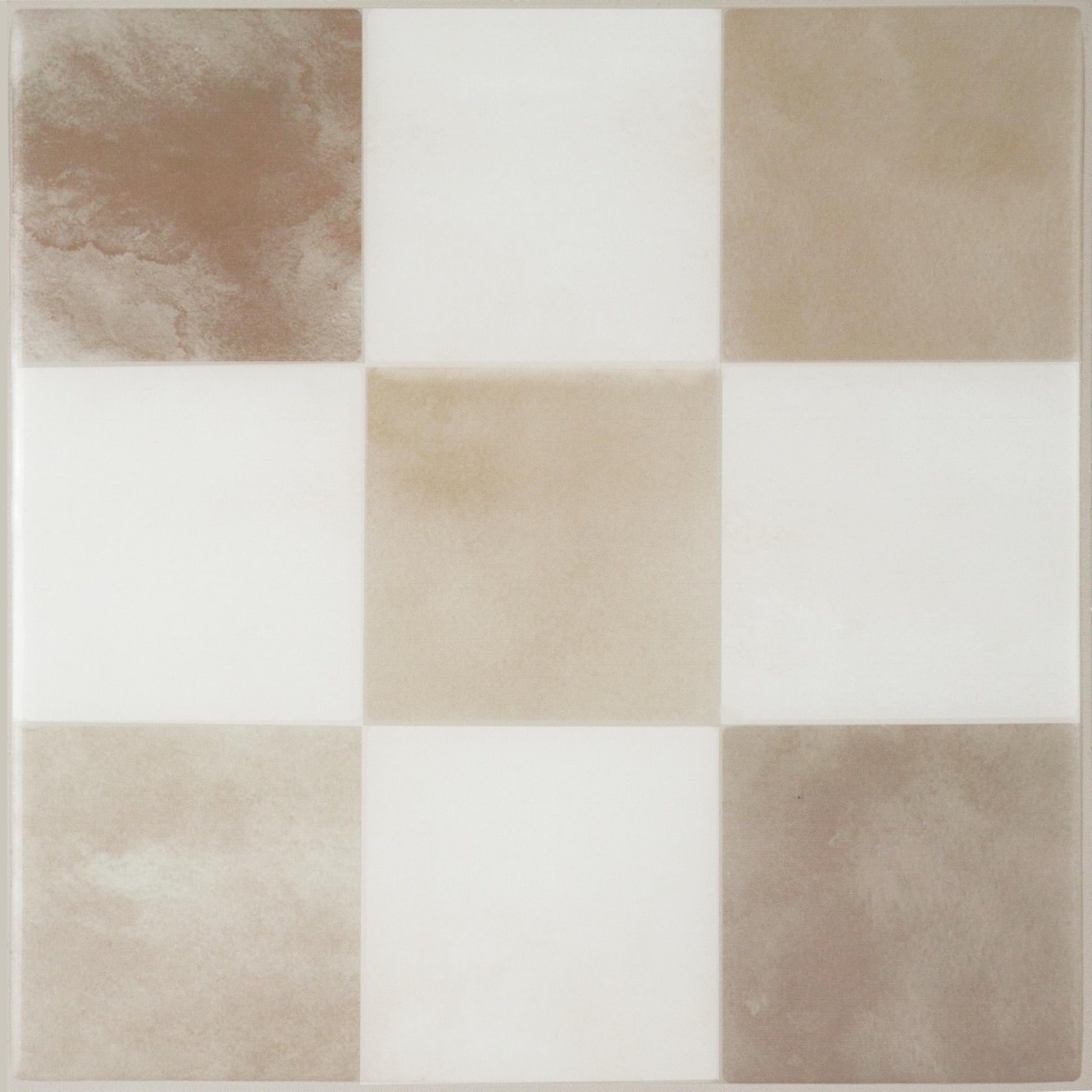 SMART TILES Peel and Stick Backsplash - 5 Sheets of 7,75" x 7,75" - 3D Adhesive Peel and Stick Tile Backsplash for Kitchen, Bathroom, Wall Tile, Checkered