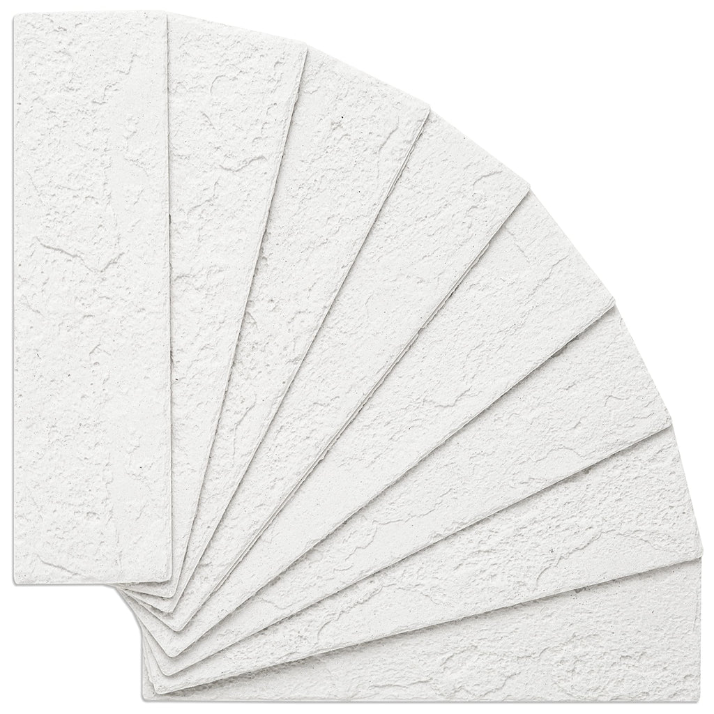 TORURAL 100 Old Town White Faux Brick Wall Tiles, 3D Thin Brick Veneers for Bedroom, Bathroom, Kitchen, Fireplace and Fence Wall Panels (14.2 sq ft)
